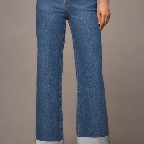 Anthropologie Pilcro The Austyn High Rise Cuffed Wide Leg Jeans - Picture 5 of 5